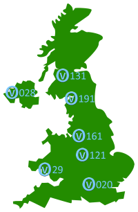 Your choice of telephone area codes